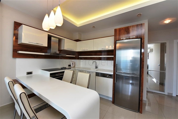 اطلالة بحر ساحرة - طابق مرتفع -شقة 1+1 مفروشة -في مهموتلار / الانيا 