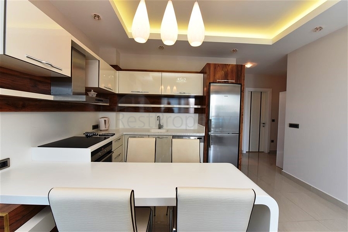 اطلالة بحر ساحرة - طابق مرتفع -شقة 1+1 مفروشة -في مهموتلار / الانيا 