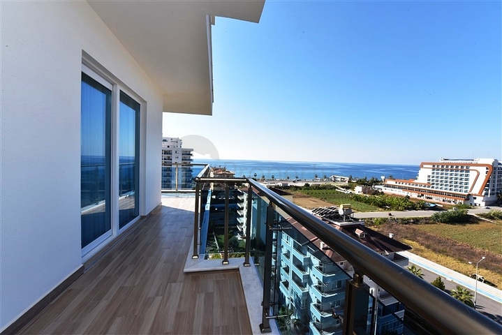 اطلالة بحر ساحرة - طابق مرتفع -شقة 1+1 مفروشة -في مهموتلار / الانيا 