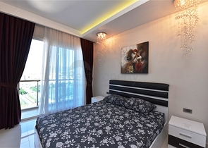 اطلالة بحر ساحرة - طابق مرتفع -شقة 1+1 مفروشة -في مهموتلار / الانيا 