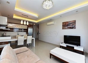 اطلالة بحر ساحرة - طابق مرتفع -شقة 1+1 مفروشة -في مهموتلار / الانيا 