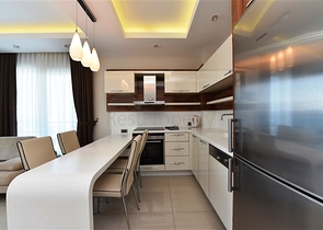 اطلالة بحر ساحرة - طابق مرتفع -شقة 1+1 مفروشة -في مهموتلار / الانيا 