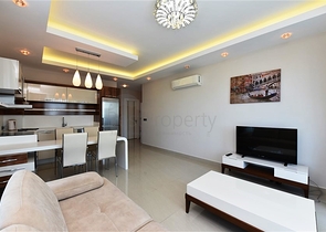 اطلالة بحر ساحرة - طابق مرتفع -شقة 1+1 مفروشة -في مهموتلار / الانيا 