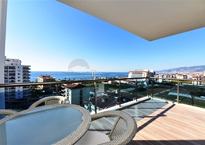 اطلالة بحر ساحرة - طابق مرتفع -شقة 1+1 مفروشة -في مهموتلار / الانيا 