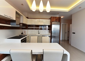 اطلالة بحر ساحرة - طابق مرتفع -شقة 1+1 مفروشة -في مهموتلار / الانيا 