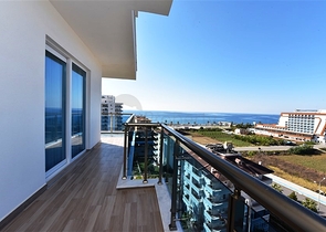 اطلالة بحر ساحرة - طابق مرتفع -شقة 1+1 مفروشة -في مهموتلار / الانيا 