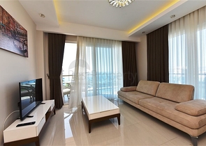 اطلالة بحر ساحرة - طابق مرتفع -شقة 1+1 مفروشة -في مهموتلار / الانيا 