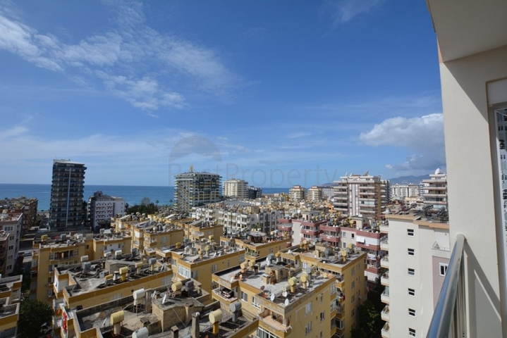 اطلالة بحر - طابق مرتفع - شقة غرفة وصالة - في مهموتلار / الانيا 