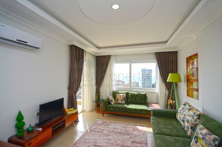 اطلالة بحر - طابق مرتفع - شقة غرفة وصالة - في مهموتلار / الانيا 