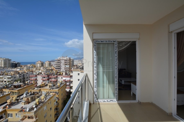 اطلالة بحر - طابق مرتفع - شقة غرفة وصالة - في مهموتلار / الانيا 