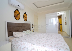 اطلالة بحر - طابق مرتفع - شقة غرفة وصالة - في مهموتلار / الانيا 