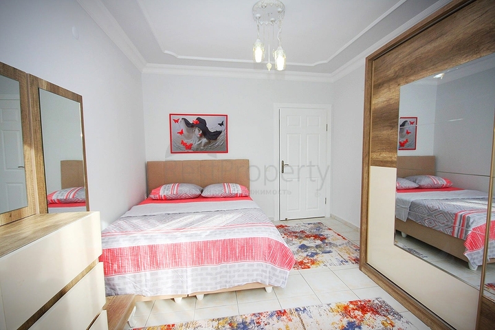 شقة 2 غرفتين وصالة - مفروشة -ضمن مجمع سكني - في منطقة توسمور المركزية / الانيا 