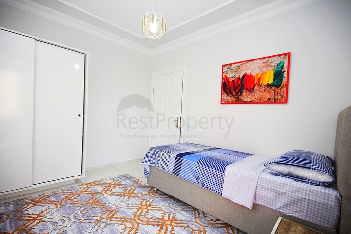 شقة 2 غرفتين وصالة - مفروشة -ضمن مجمع سكني - في منطقة توسمور المركزية / الانيا 