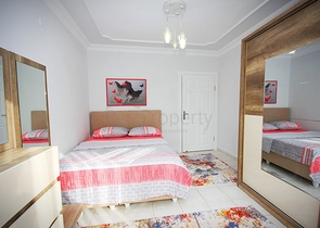 شقة 2 غرفتين وصالة - مفروشة -ضمن مجمع سكني - في منطقة توسمور المركزية / الانيا 