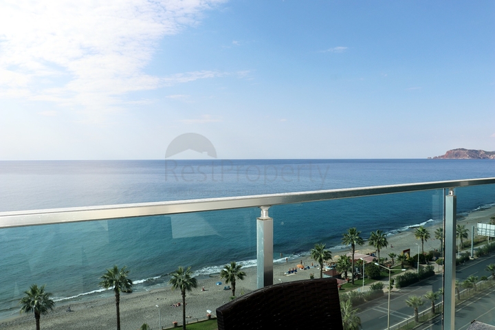 اطلالة بحر مباشرة - شقة طابق مرتفع - ضمن مجمع فاخر - في مهموتلار / الانيا 