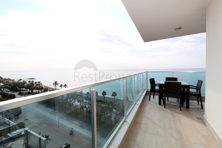 اطلالة بحر مباشرة - شقة طابق مرتفع - ضمن مجمع فاخر - في مهموتلار / الانيا 