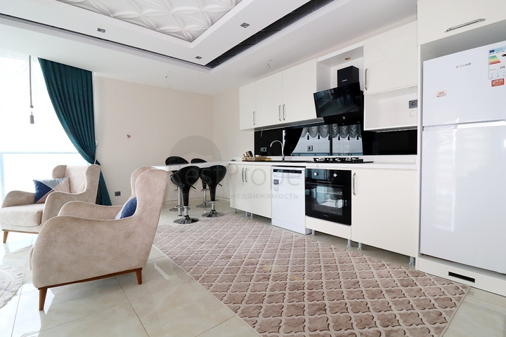 اطلالة بحر مباشرة - شقة طابق مرتفع - ضمن مجمع فاخر - في مهموتلار / الانيا 