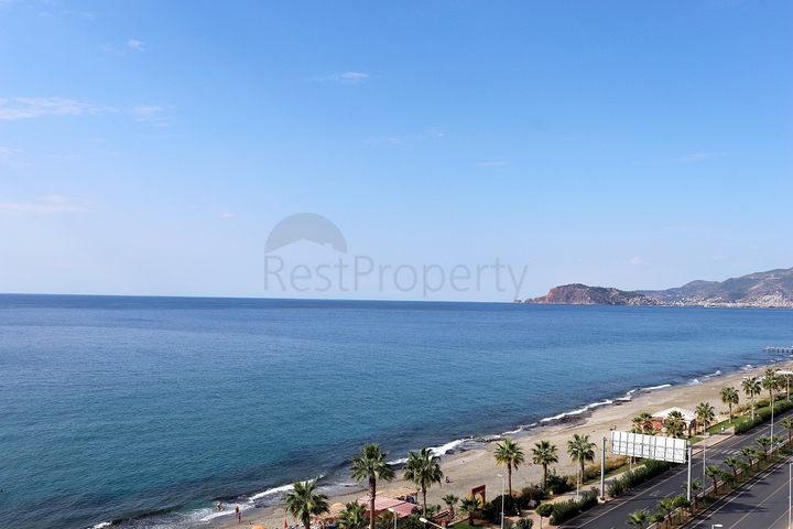 اطلالة بحر مباشرة - شقة طابق مرتفع - ضمن مجمع فاخر - في مهموتلار / الانيا 