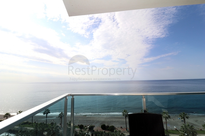 اطلالة بحر مباشرة - شقة طابق مرتفع - ضمن مجمع فاخر - في مهموتلار / الانيا 