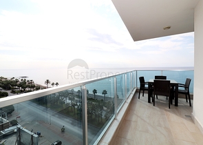 اطلالة بحر مباشرة - شقة طابق مرتفع - ضمن مجمع فاخر - في مهموتلار / الانيا 