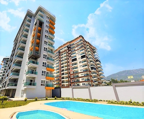 طابق مرتفع - شقة 1+1 - مفروشة - قريبة من البحر - في مهموتلار / الانيا 