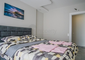 طابق مرتفع - شقة 1+1 - مفروشة - قريبة من البحر - في مهموتلار / الانيا 