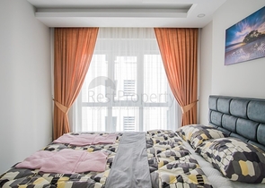 طابق مرتفع - شقة 1+1 - مفروشة - قريبة من البحر - في مهموتلار / الانيا 