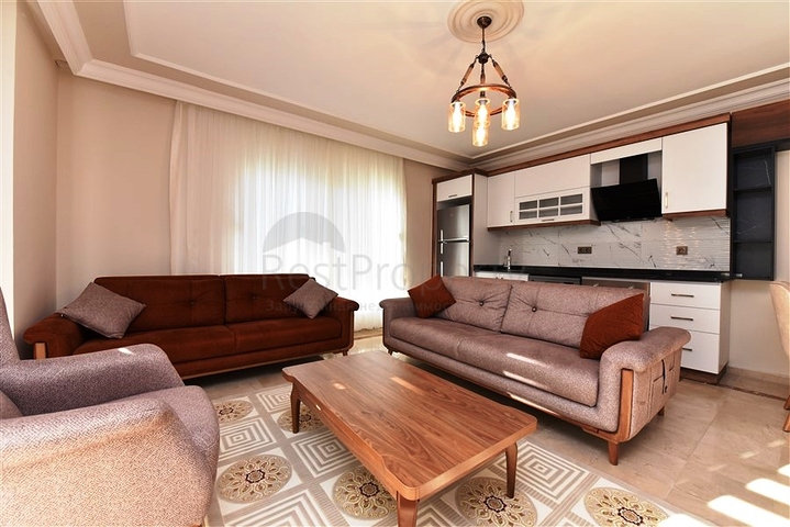 شقة غرفة وصالة -مفروشة -قريب من البحر والخدمات -في منطقة اوبا / الانيا 