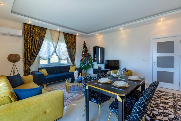 طابق مرتفع - مجمع حديث - شقة 2 غرفة وصالة -مفروشة - في مهموتلار / الانيا 