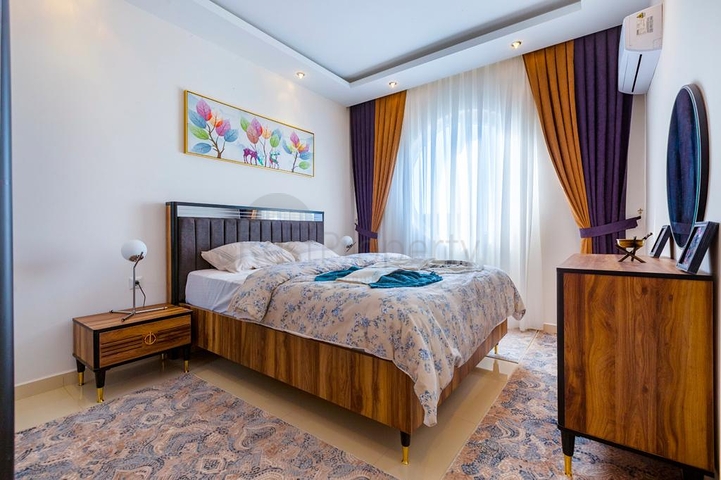 طابق مرتفع - مجمع حديث - شقة 2 غرفة وصالة -مفروشة - في مهموتلار / الانيا 