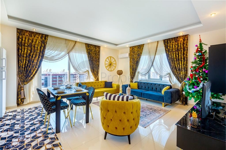 طابق مرتفع - مجمع حديث - شقة 2 غرفة وصالة -مفروشة - في مهموتلار / الانيا 