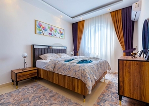 طابق مرتفع - مجمع حديث - شقة 2 غرفة وصالة -مفروشة - في مهموتلار / الانيا 