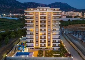 طابق مرتفع - مجمع حديث - شقة 2 غرفة وصالة -مفروشة - في مهموتلار / الانيا 