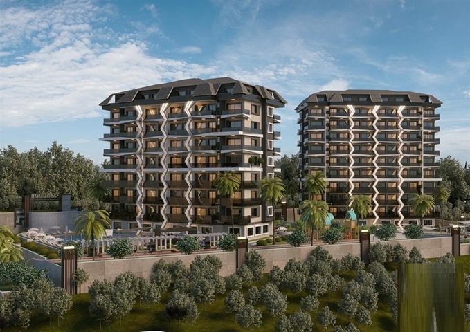 شقق بالتقسيط - ضمن مجمع قيد الانشاء في الانيا 