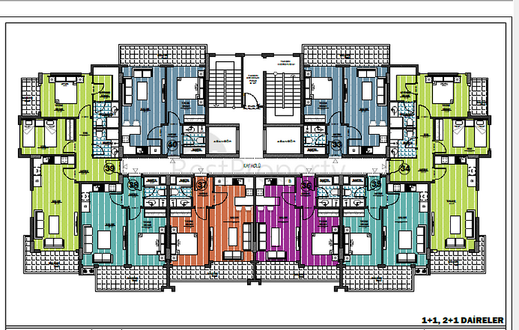 شقق بالتقسيط - ضمن مجمع قيد الانشاء في الانيا 