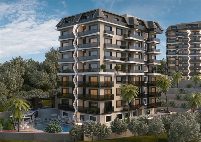 شقق بالتقسيط - ضمن مجمع قيد الانشاء في الانيا 