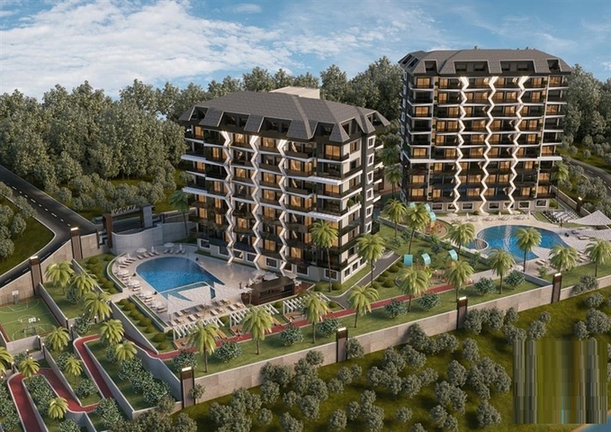 شقق بالتقسيط - ضمن مجمع قيد الانشاء في الانيا 