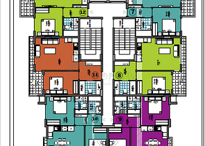 شقق بالتقسيط - ضمن مجمع قيد الانشاء في الانيا 