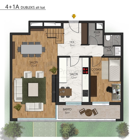 شقق فسيحة من 4 غرف نوم في وسط المدينة