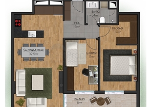 شقق فسيحة من 4 غرف نوم في وسط المدينة