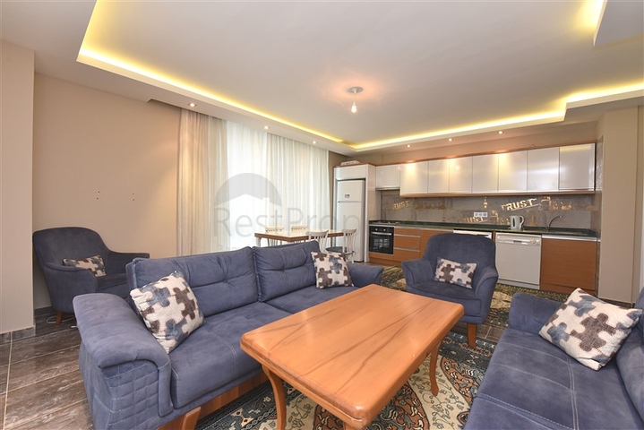 شقة 1+1 - مفروشة - ضمن مجمع قريب من البحر - في كاستل / الانيا 