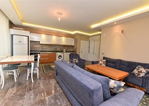 شقة 1+1 - مفروشة - ضمن مجمع قريب من البحر - في كاستل / الانيا 