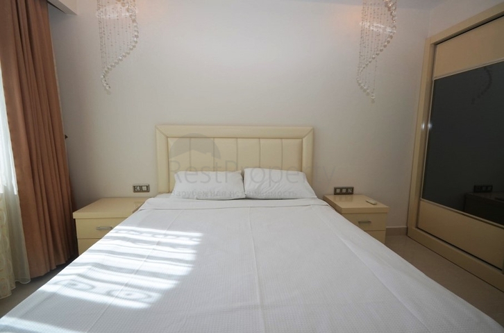 اطلالة بحر - شقة ضمن مجمع فاخر يضم كافة الخدمات - تصميم 1+1 - في مهموتلار / الانيا 