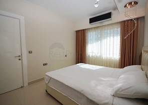 اطلالة بحر - شقة ضمن مجمع فاخر يضم كافة الخدمات - تصميم 1+1 - في مهموتلار / الانيا 