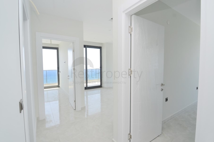 اطلالة مباشرة على البحر -شقة 2 غرفة وصالة ضمن مجمع حديث - مهموتلار / الانيا 