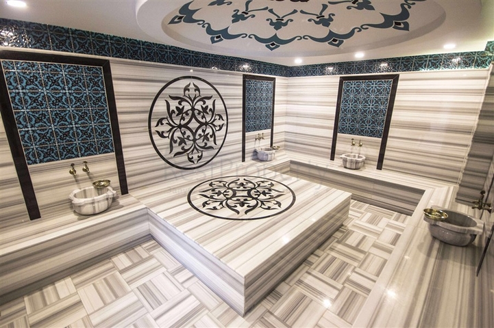 اطلالة مباشرة على البحر -شقة 2 غرفة وصالة ضمن مجمع حديث - مهموتلار / الانيا 