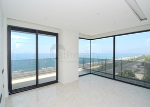 اطلالة مباشرة على البحر -شقة 2 غرفة وصالة ضمن مجمع حديث - مهموتلار / الانيا 