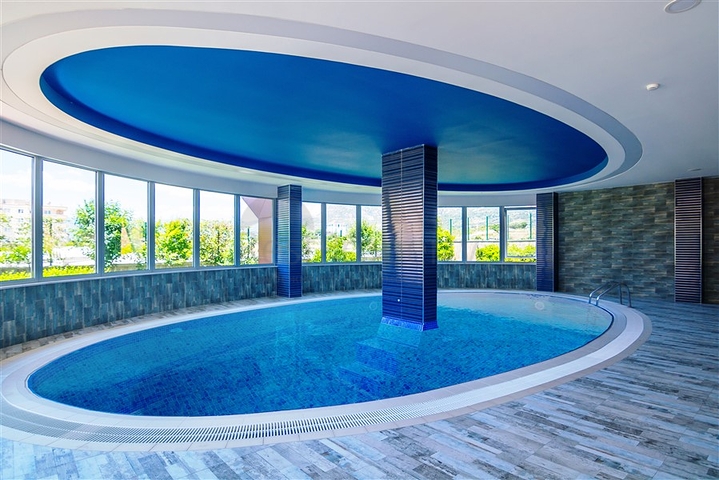 ضمن مجمع سكني حديث - شقة غرفة وصالة - مفروشة - في مهموتلار / الانيا 