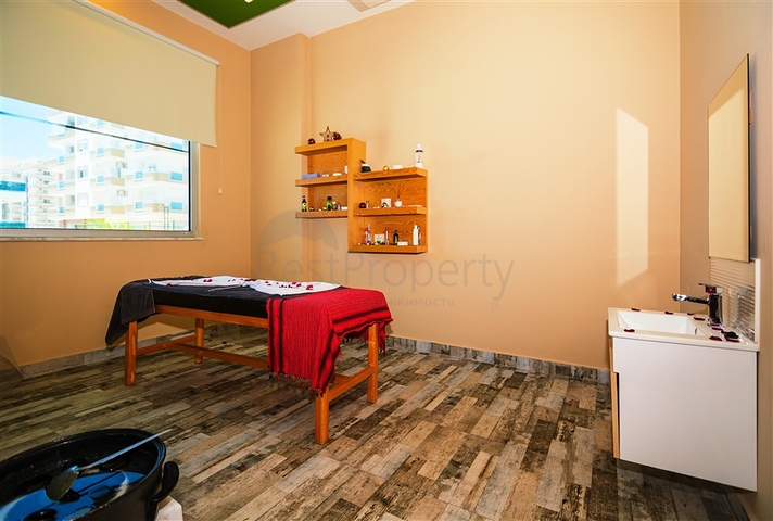 ضمن مجمع سكني حديث - شقة غرفة وصالة - مفروشة - في مهموتلار / الانيا 