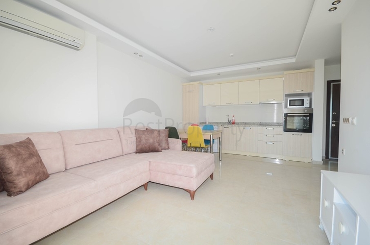 ضمن مجمع سكني حديث - شقة غرفة وصالة - مفروشة - في مهموتلار / الانيا 